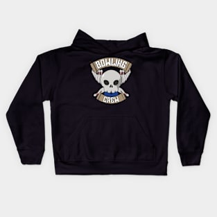 Bowling crew Jolly Roger pirate flag Kids Hoodie